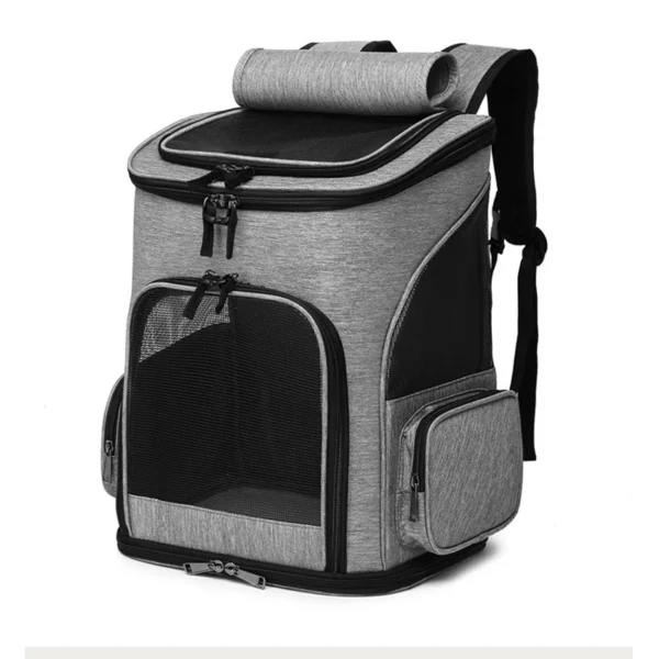 Pet Travel Trolley Bag Draw Bar Pet Stroller Travel Carrier Cat Backpack Cage Adjustable Detachable Expandable Carrying Backpack - Image 2
