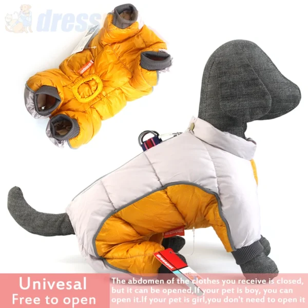 Winter Pet Dog Clothes Super Warm Jacket Thicker Cotton Coat Waterproof Small Dogs Pets Clothing For French Bulldog Puppy - Image 2