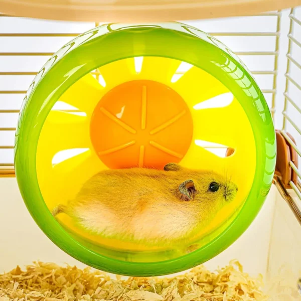 2 Layers Hamster Cage with Tubes Mouse Cage with Accessories Water Bottle Food Dish Transparent Hamster Habitat with Exercise Wh - Image 4