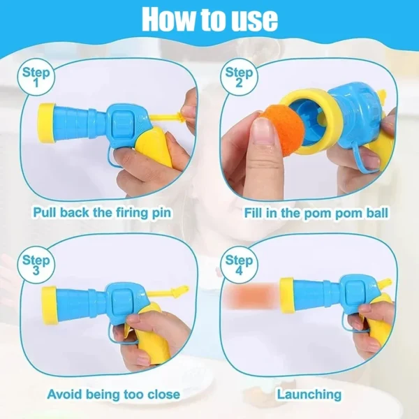 Creative Cats Toys Interactive Launchs Training Kitten Mini Version Pom-pom Game Toys for Cats Pet Accessories Toy Supplies Home - Image 4
