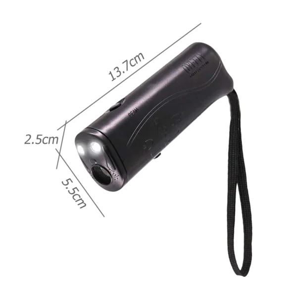 Ultrasonic Bark Arrester Lightweight with LED Flashlight Dog Repeller Plastic Dog Protection Device for Pet Training Accessories - Image 6