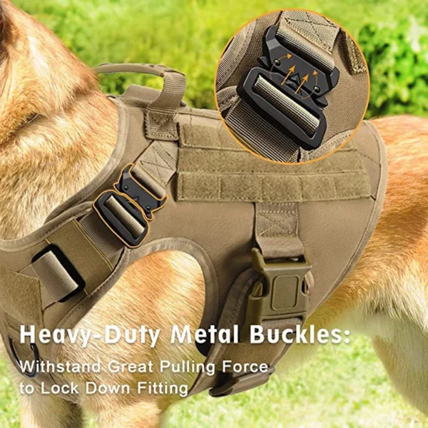K9 Tactical Military Vest Pet German Shepherd Golden Retriever Tactical Training Dog Harness and Leash Set For All Breeds Dogs - Image 4