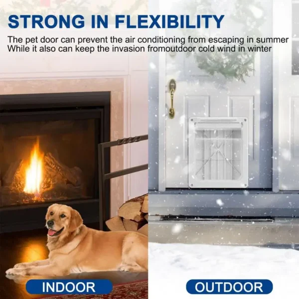 Dog Door Transparent Flap Lightweight Weatherproof Doors Pet Safe Dog Tunnel For Small Medium Large Dogs Home Pet accessories - Image 4