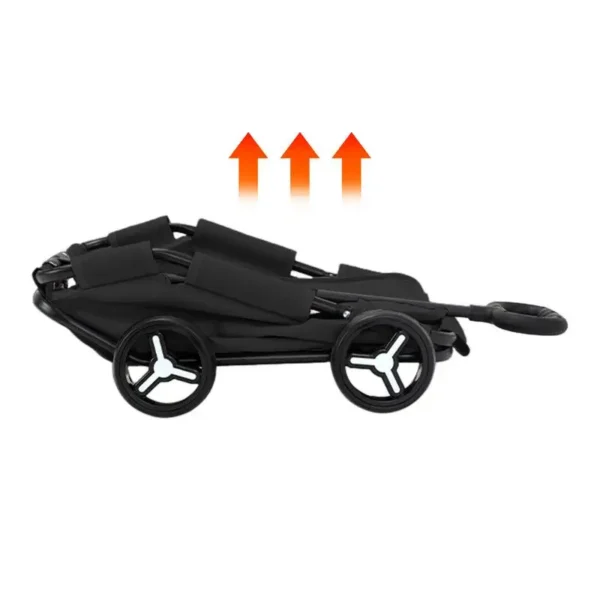 Small Dog Stroller Pet Carriage Rolling Dog Carrier 4 Wheels Lightweight Folding Trolley Dog Cart For Travelling Shopping