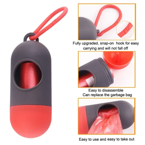 Bag Trash Sack Case Puppy for Walking Travel Cat Litter Carrier Pet Waste Bag Holder Garbage Storag Box Dog Poop Bags Dispenser - Image 4