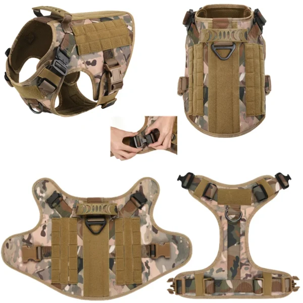 K9 Tactical Military Vest Pet German Shepherd Golden Retriever Tactical Training Dog Harness and Leash Set For All Breeds Dogs - Image 6