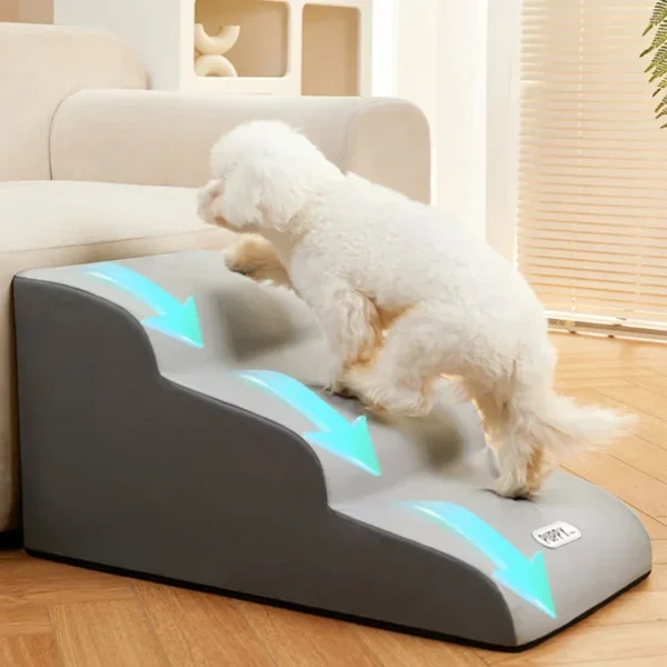 Dog House Dog Stairs Pet 2/3 Steps Stairs for Small Dog Cat Pet Ramp Ladder Anti-slip Removable Dogs Bed Stairs Pet Supplies - Image 4