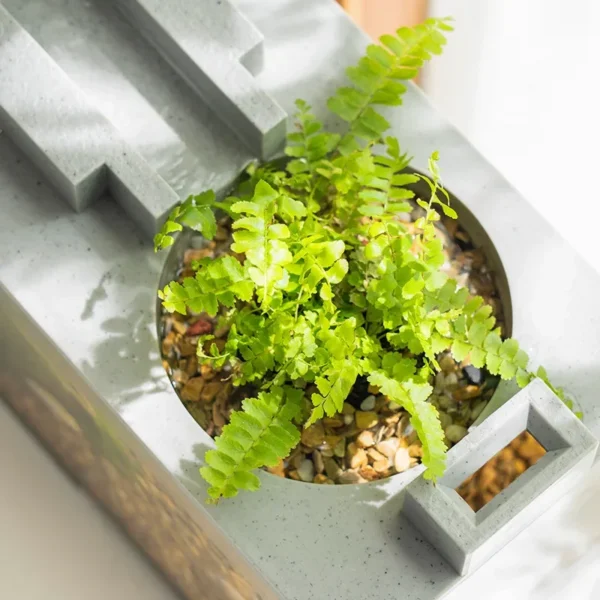 Mini Aquarium Fish Tank Kit Multi-functional Creative Filter USB Silent Water Circulation Office Desktop Home Furnishings - Image 3
