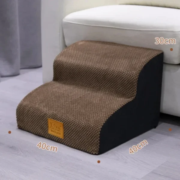Pet Stairs for Small To Medium Dogs and Cats FourLayer Easy Access Bed Ladder Durable Kitten and Puppy Ramp Indoor Furniture - Image 3