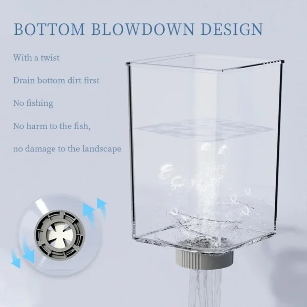 1.4L Betta Fish Tank Desktop Mini Aquarium Light Intelligent Temperature Control Ecological Self-circulating for Desktop Decor - Image 4