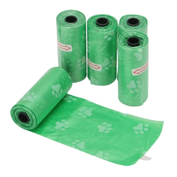 5pcs Pet Garbage Bag Dog Poop Bag Garbage Bags Cleaning WasteDisposable Trash Pouch Portable Bag - Image 2