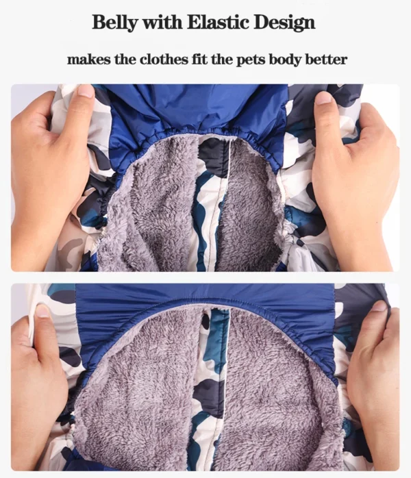 Winter Dog Clothes Super Warm Large Dogs Jacket Thicken Pet Cotton Coat Waterproof Dog Jumpsuits For French-Bulldog Overalls - Image 5