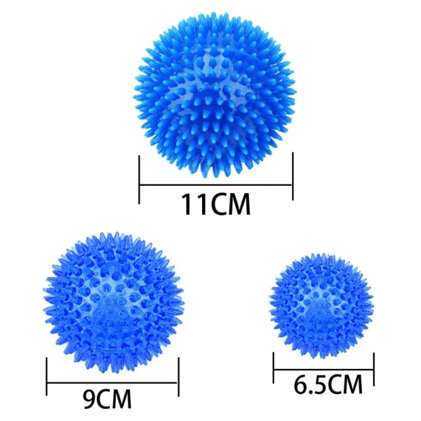 Pet Dog Toys Cat Puppy Sounding Toy Polka Squeaky Tooth Cleaning Ball TPR Training Pet Teeth Chewing Toy Thorn Balls Accessories - Image 5
