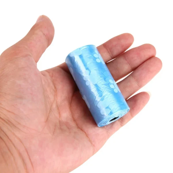 5pcs Paw Printing Pet Garbage Bag Dog Poop Bag Garbage Bags Doggie Outdoor Home Clean Refill Garbage Bag - Image 6