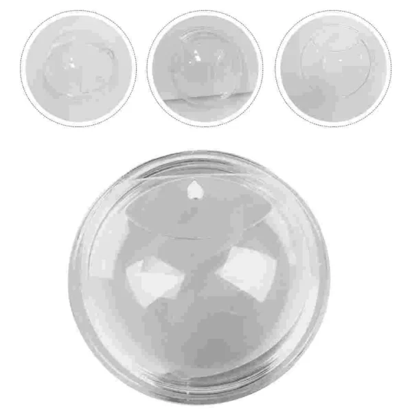 3D Acrylic Fish Bowl Plant Pot Wall Mounted Hanging Aquarium Transparent Round Flower Plant Vase Home Decoration - Image 5