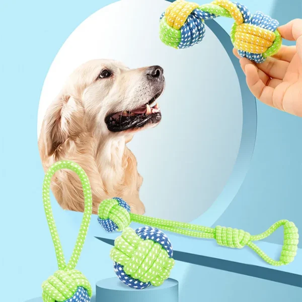 Pet Dog Toys for Large Small Dogs Toy Interactive Cotton Rope Mini Dog Toys Ball for Dogs Accessories Toothbrush Chew Puppy Toy - Image 4
