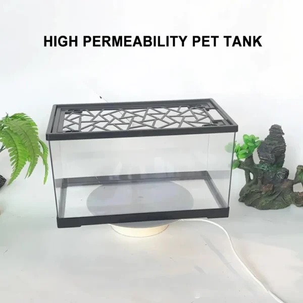 Large 60cm Aquarium Fish Tank Acrylic High-definition Transparent Detachable Anti Drop Plastic PET Breeding Box for Turtles - Image 4