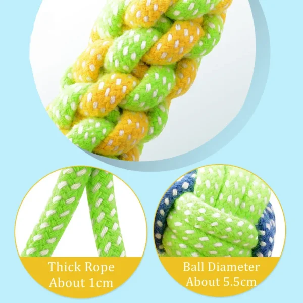 Pet Dog Toys for Large Small Dogs Toy Interactive Cotton Rope Mini Dog Toys Ball for Dogs Accessories Toothbrush Chew Puppy Toy - Image 3