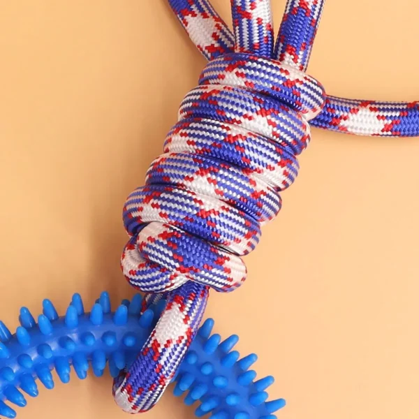 Supet Interactive Training Pet Toy Ring Spiked Ring Dog Teeth Cleaning Pet Supplies - Image 5