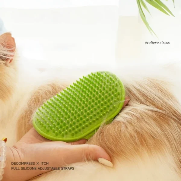 Soft Rubber Dog Cat Brush Pet Bath Silicone Comb Pet Hair Remover Dogs Stuff Cat Comb Grooming Tools Pet Supplies - Image 3
