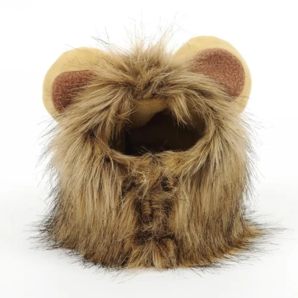 Funny Pets Clothes Cap Cute Cat Wig Lion Mane Costume Cosplay Kitten Dog Hat with Ears Fancy Party Supplies - Image 5