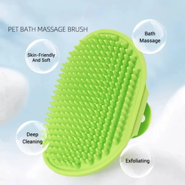 Soft Rubber Dog Cat Brush Pet Bath Silicone Comb Pet Hair Remover Dogs Stuff Cat Comb Grooming Tools Pet Supplies - Image 5