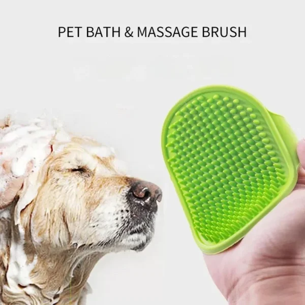 Soft Rubber Dog Cat Brush Pet Bath Silicone Comb Pet Hair Remover Dogs Stuff Cat Comb Grooming Tools Pet Supplies - Image 2
