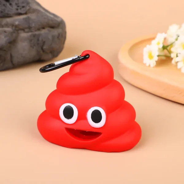 1PC Creative Pet Supplies Dog Potty Pickup Cartoon Poop-shaped Portable Garbage Shell Compact For Cats And Dogs - Image 2