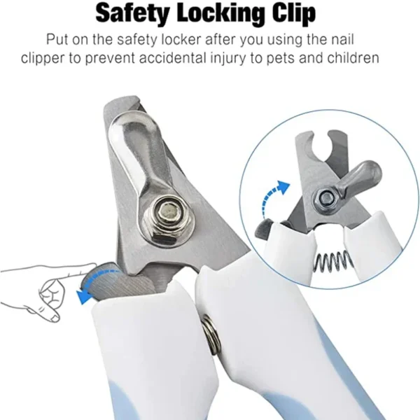 Professional Pet Cat Large Dog Nail Clipper Safety Cutter With Sickle Stainless Steel Grooming Scissors Teddy Claw Care Supplies - Image 2