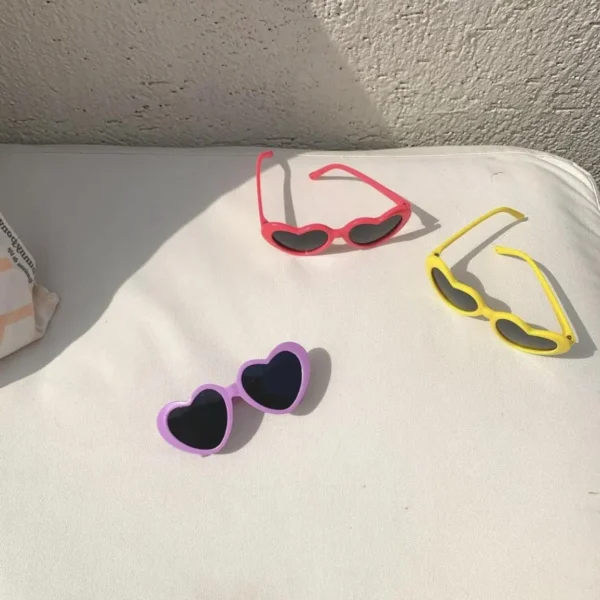 New love pet glasses dog cat cute creative fashion sunglasses sunglasses with jewelry pet beauty decoration supplies - Image 4