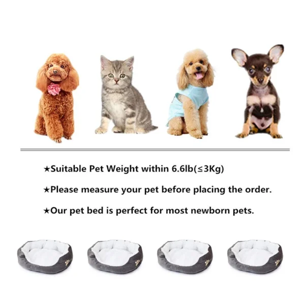 Pet Dog Sofa Bed Provides Warmth For Small Dogs Cat And Dog Mattress Pet Kennel Thickened Washable Plush Pet Supplies - Image 4