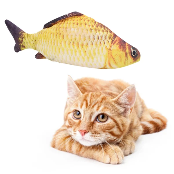 Cat Toys Fish USB Charger Fish Interactive Electric Floppy Fish Cat Toy Realistic Pet Cats Chew Bite Toys Pet Supplies Cats Dog - Image 2