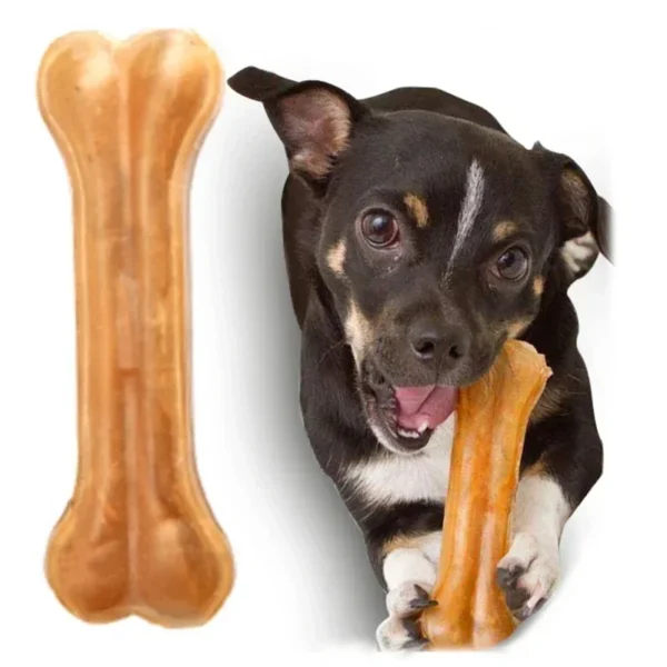 Bite Resistant Cowhide Bone for Puppy, Clean Teeth, Pet Dog Snack Food for Small Medium Large Dogs, Pitbull Chew Pets Supplies