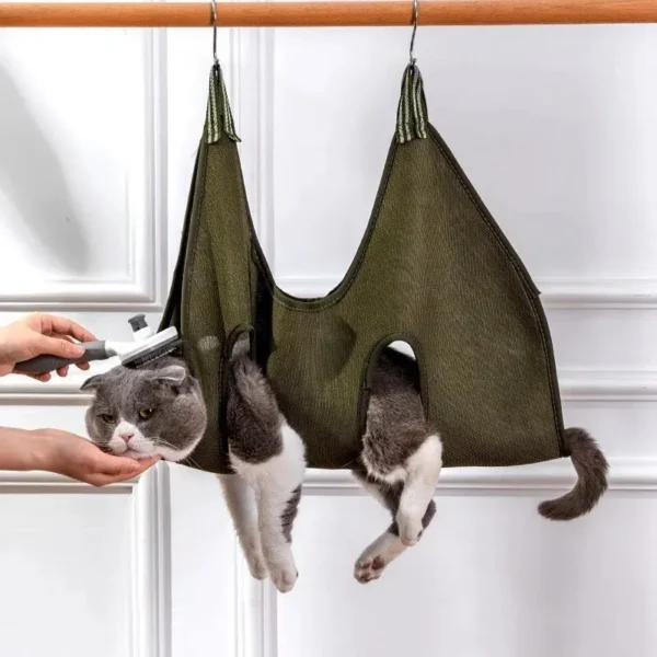 Cat Grooming Nail Cutting Anti Scratch Bite Fixed Bag Bath Trimming Restraint Bag Pet Beauty Hammock Hanging Pet Supplies - Image 2