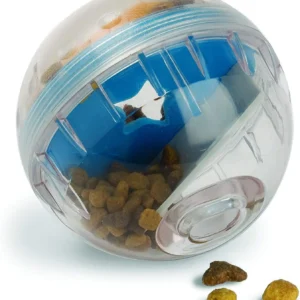 IQ Treat Ball Dog Treat Dispenser Toy Ball Interactive Dog Toy - 4" Dog Food Toy Stimulation, Slow Feeder