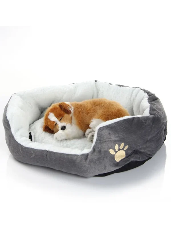 Pet Dog Sofa Bed Provides Warmth For Small Dogs Cat And Dog Mattress Pet Kennel Thickened Washable Plush Pet Supplies - Image 2