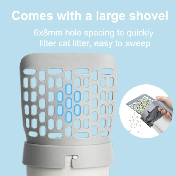 Cat Litter Scoop with Refill Bag For Pet Filter Clean Toilet Garbage Picker Cat Litter Box Self Cleaning Cat Supplies Accessory - Image 4