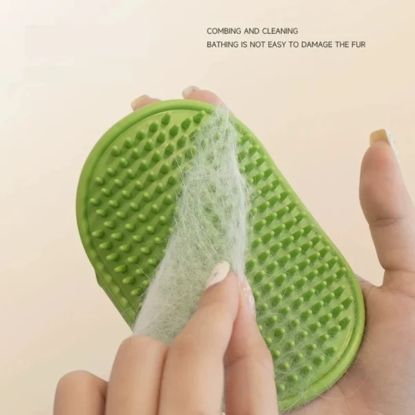 Soft Rubber Dog Cat Brush Pet Bath Silicone Comb Pet Hair Remover Dogs Stuff Cat Comb Grooming Tools Pet Supplies - Image 4