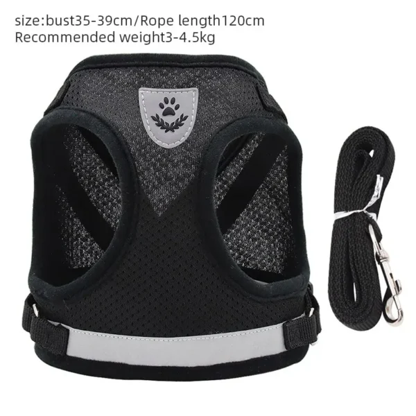 Pet Leash Undershirt Type Harness Breathable Reflective Adjustable Chest Harness Outdoor Dog Carrying Supplies - Image 6