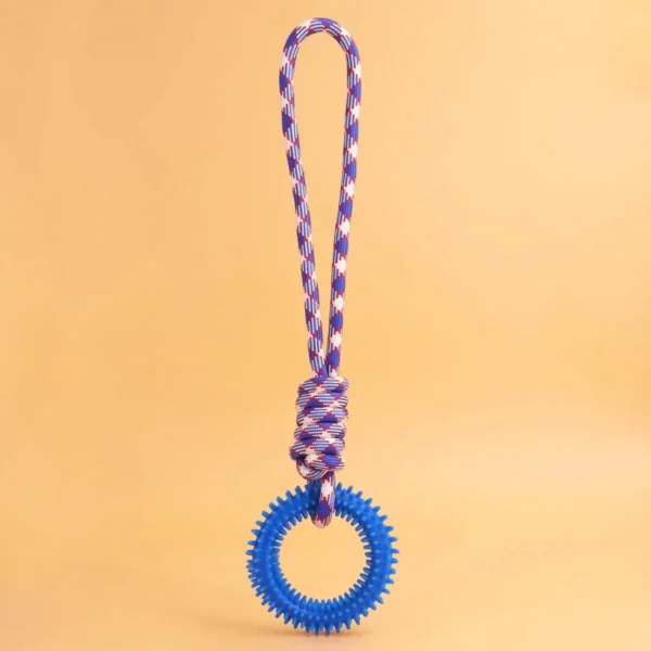 Supet Interactive Training Pet Toy Ring Spiked Ring Dog Teeth Cleaning Pet Supplies - Image 2