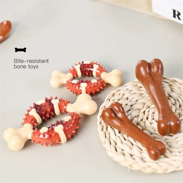 Pet Toy Ring Cleaning Teeth Bones Dogs Hollow Design Bones Toys For Pet Puppy Supplies Pets Chewing Toy Snack Food Treats - Image 4