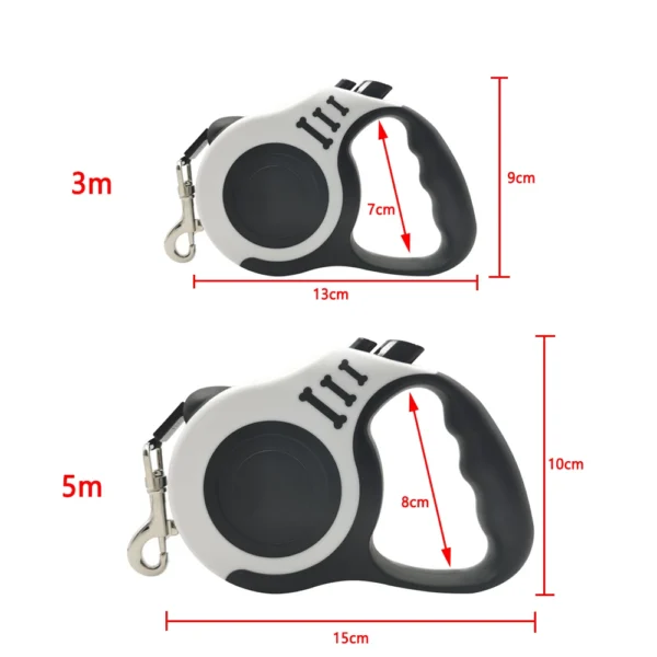 3m 5m Dog Leash Strong Nylon Puppy Lead For Small Medium Large Dogs Cats Automatic Retractable Durable Yorkshire Pet Supplies - Image 5