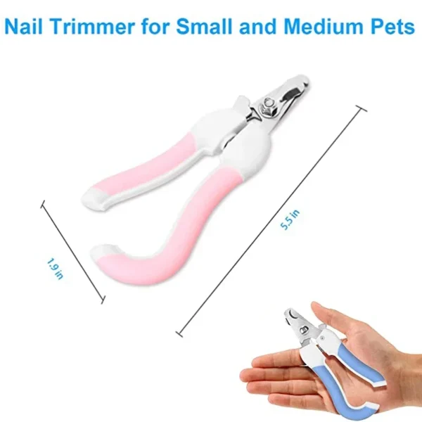 Professional Pet Cat Large Dog Nail Clipper Safety Cutter With Sickle Stainless Steel Grooming Scissors Teddy Claw Care Supplies - Image 5