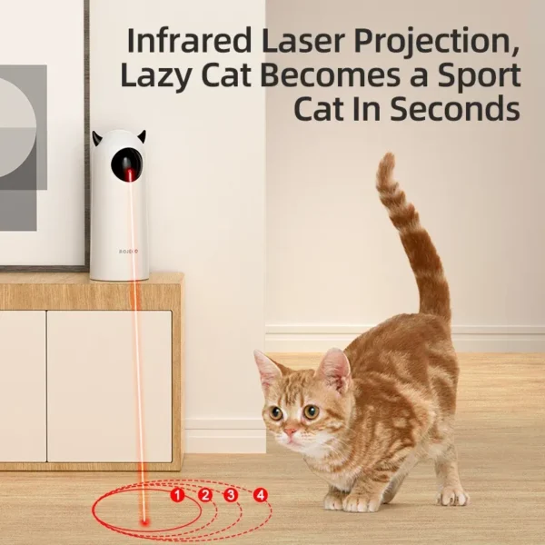 ROJECO Automatic Cat Toys Interactive Smart Teasing Pet LED Laser Indoor Cat Toy Accessories Handheld Electronic Cat Toy For Dog - Image 2