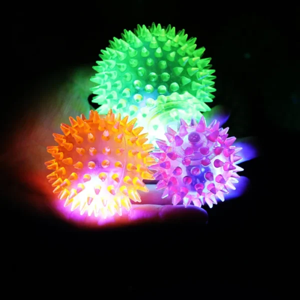 2025 Hot Sale New Dog Toys Colorful Luminous Dog Chew Playing Toy Elastic Ball Random Color Small Pet Supplies - Image 3