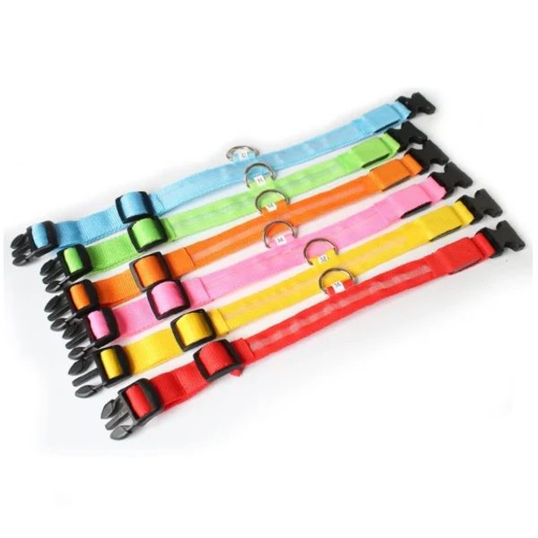 Led Dog Collar Light Anti-lost Collar For Dogs Puppies Night Luminous Supplies Pet Products Accessories USB Charging/Battery - Image 3