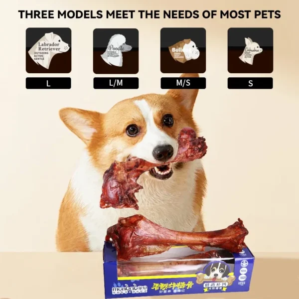 Pet Dog Snacks Crispy Beef Stick Bone Large Size Grinding Teeth Snacks Delicious Nutritious Meat Flavorful Bone Crispy Pet Food - Image 2