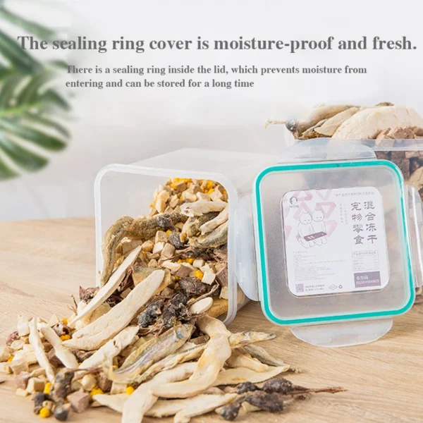 Cat Snacks Big Gift Pack Cat Chicken Quail Freeze-dried Kitty Nutrition Little Fish Freeze-dried Meat 500g - Image 3