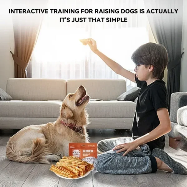 Pet Snacks Dried Chicken Breast 500g Dog Snacks Fresh Flavorful Thin Crispy Dog Training Reward Jerky Nutrient Rich Pet Snacks - Image 4