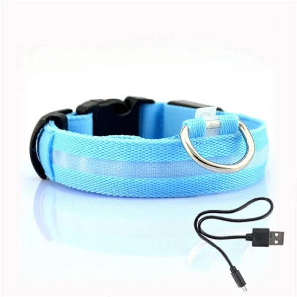 Led Dog Collar Light Anti-lost Collar For Dogs Puppies Night Luminous Supplies Pet Products Accessories USB Charging/Battery - Image 4